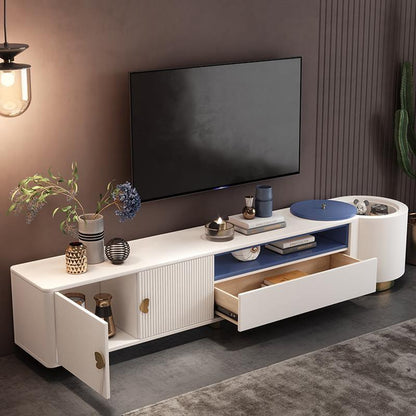 Bell Nesting Coffee Table Set, White & Gold