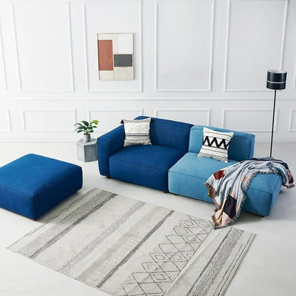 Chul Two Seater Sofa, Modular Sofa, Blue
