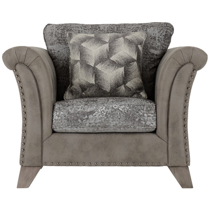 Grace Chair-Silver Grey Fabric