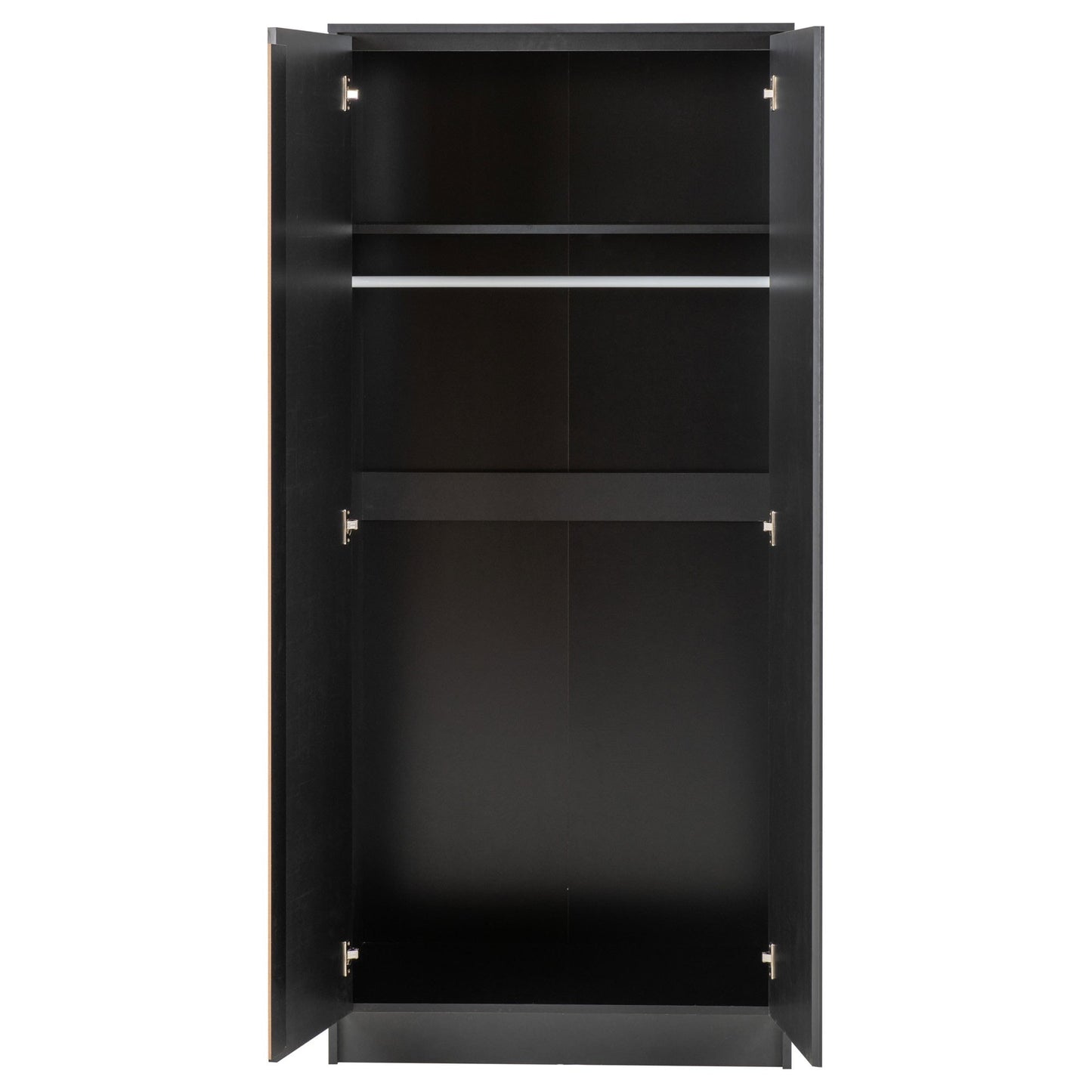 Malvern 2 Door Wardrobe Bedroom Set Black