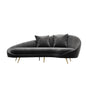 Slender Modern Curved Two Seater, Three Seater, Armchair, Velvet