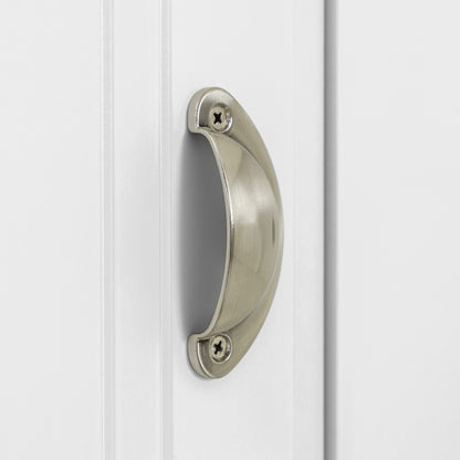 Toledo 3 Door Wardrobe-White/Oak effect